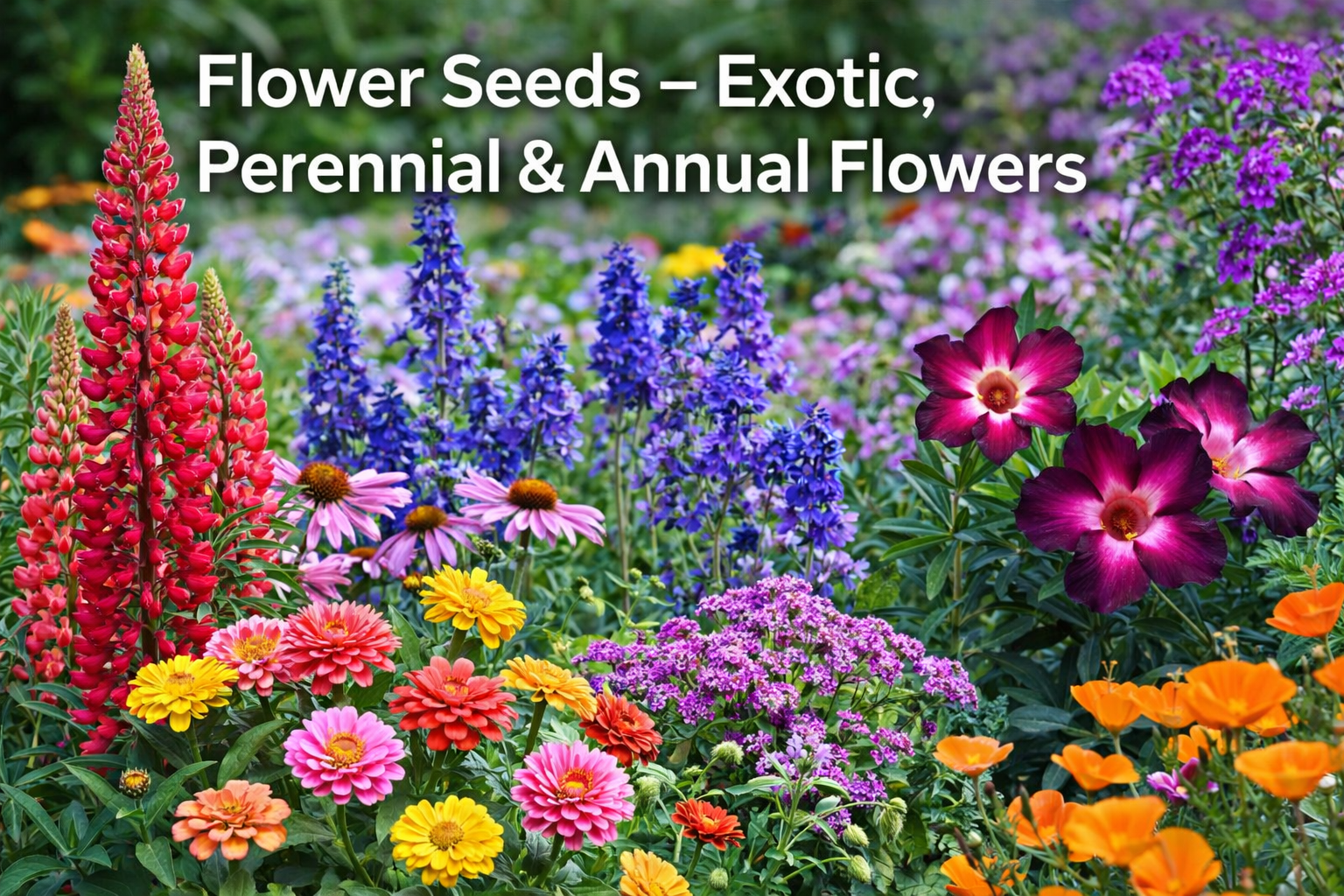 Flower Seeds – Exotic, Perennial & Annual Flowers