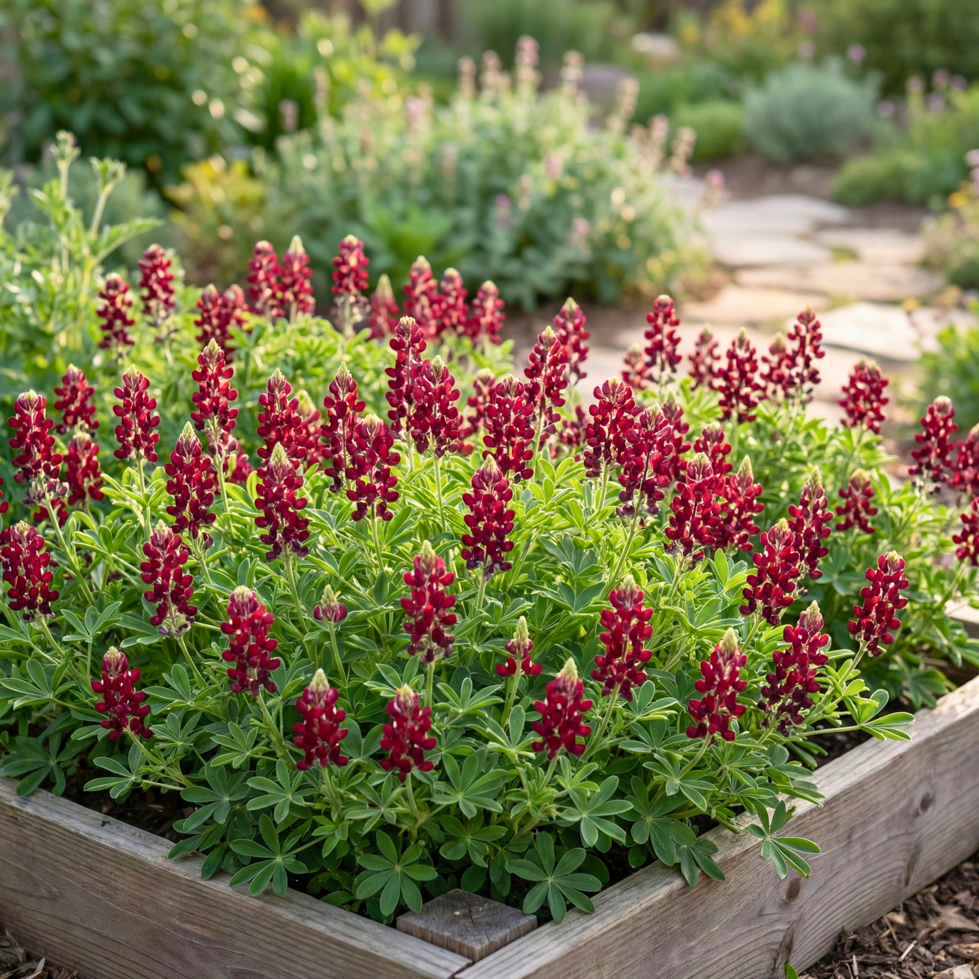 Maroon Red Texas Bluebonnet Seeds (Lupinus texensis) – Wildflower Variety (100 Seeds)
