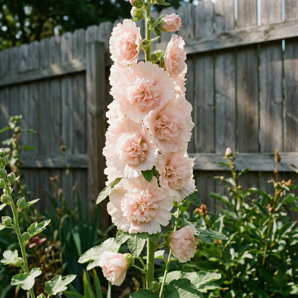 Chater’s Double Hollyhock Seeds – Alcea rosea Heirloom Tall Flower (250 Seeds)
