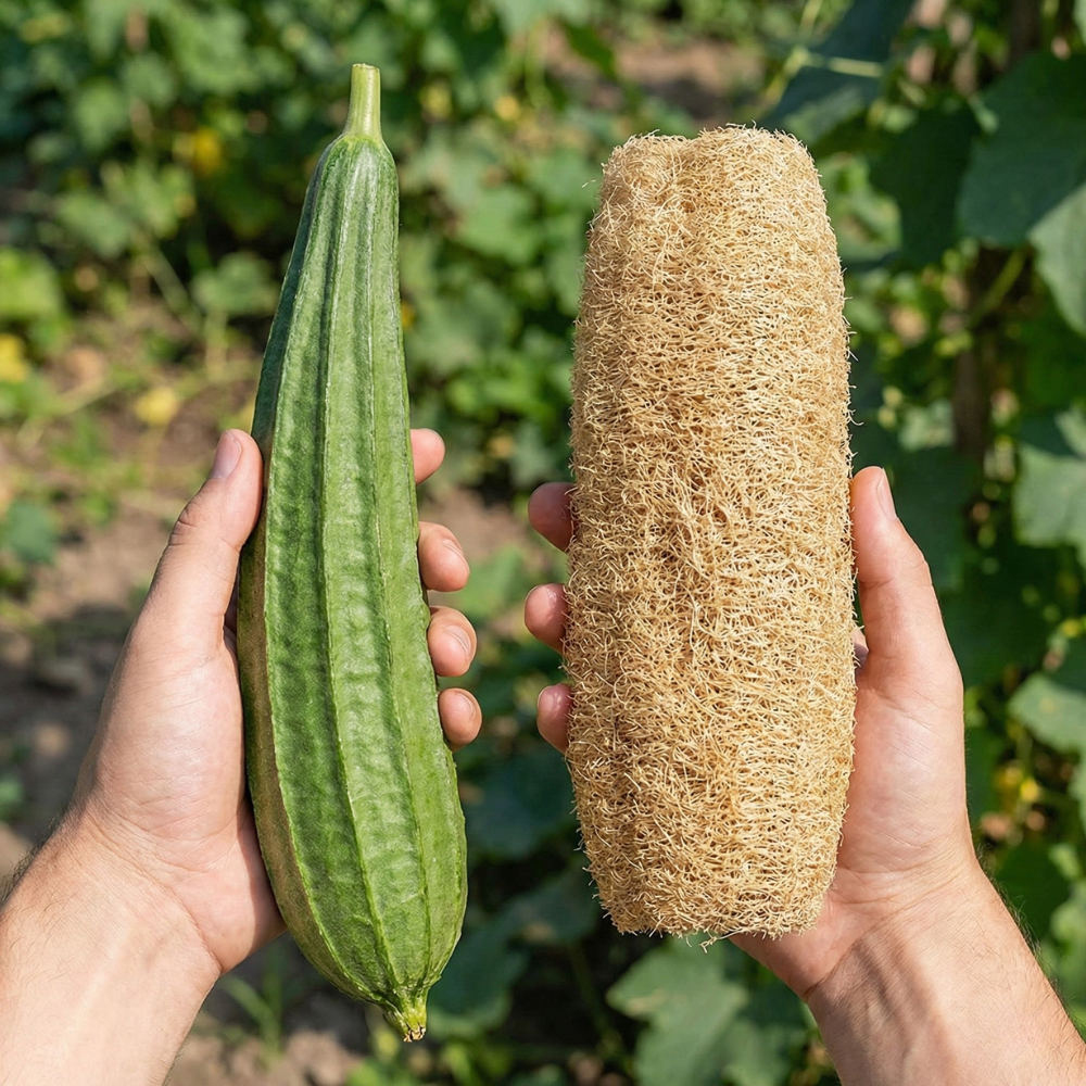 Luffa Gourd Seeds – Luffa aegyptiaca Loofah Vine (100 Seeds)