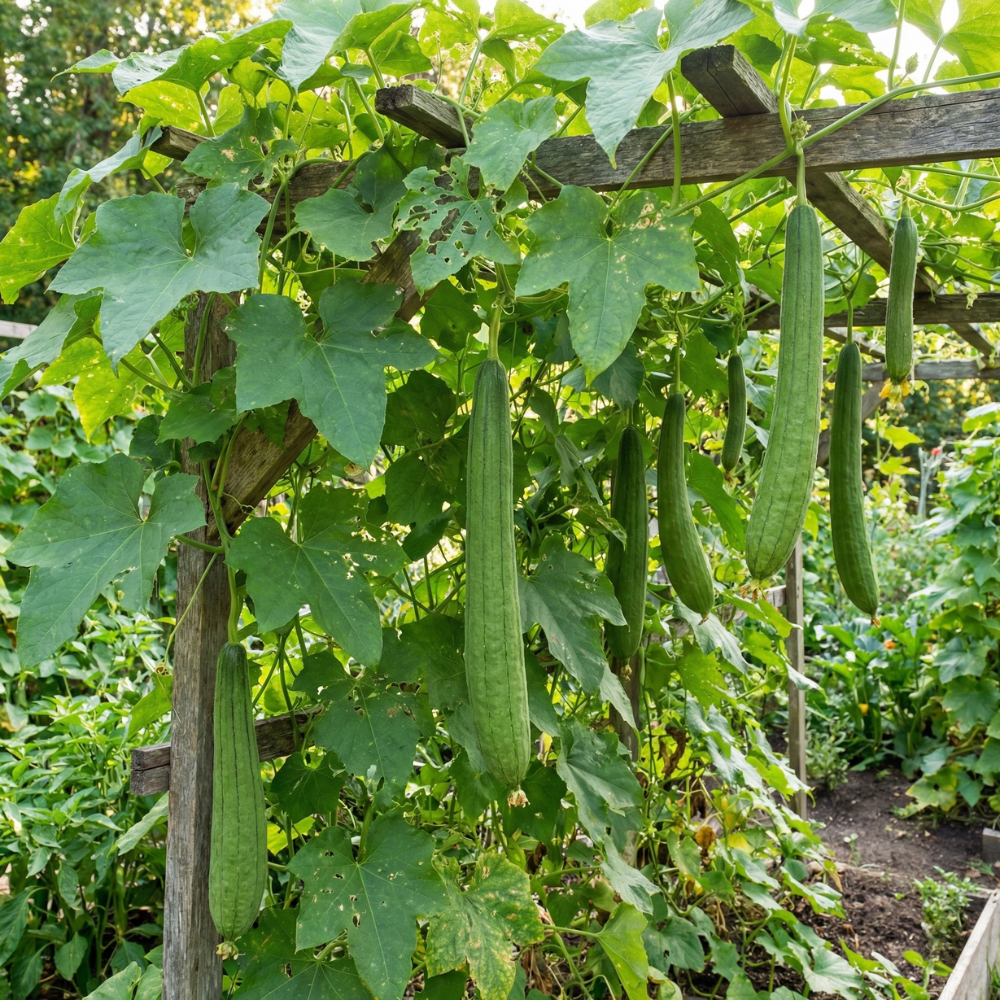 Luffa Gourd Seeds – Luffa aegyptiaca Loofah Vine (100 Seeds)
