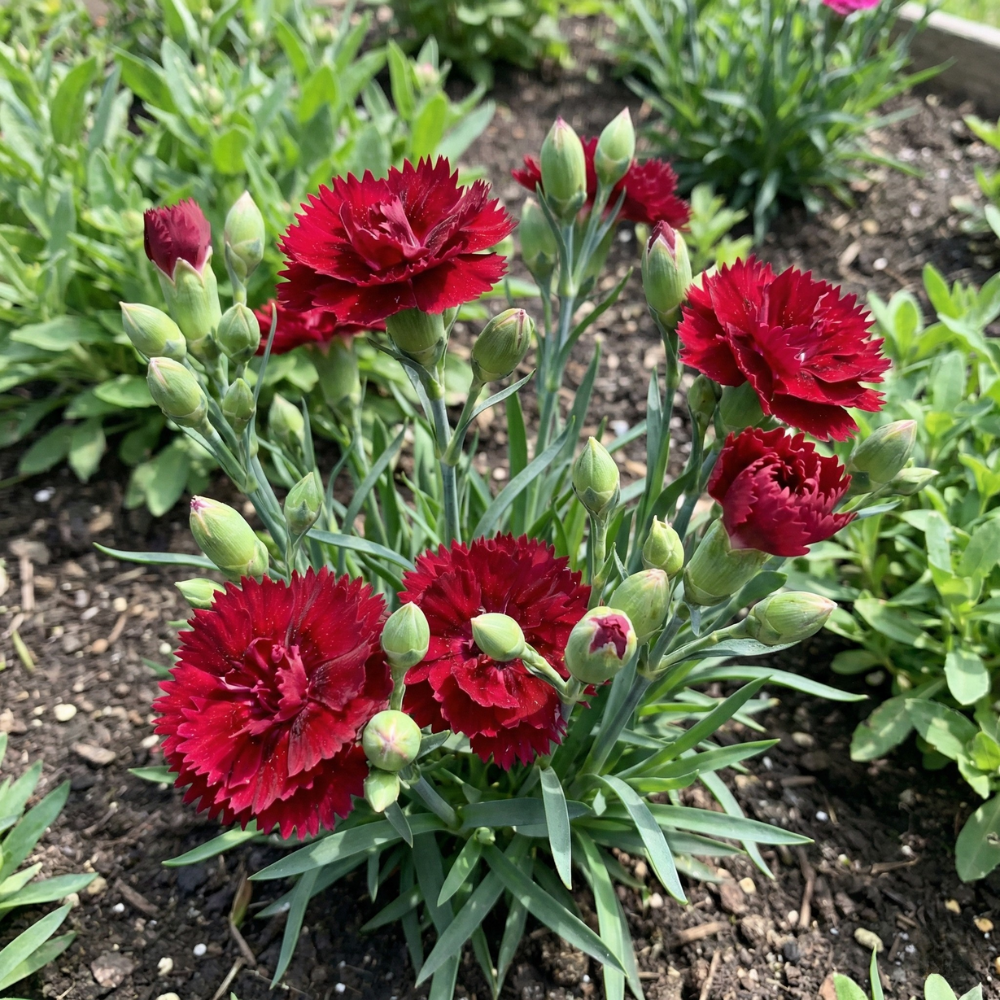 Dianthus Scarlet Red Seeds – Perennial Carnation Flower (30+ Seeds)