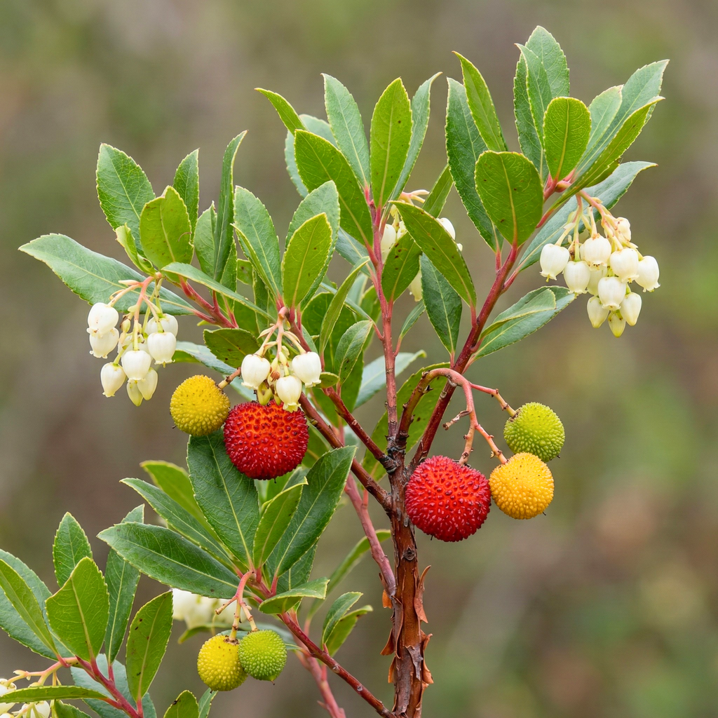 Strawberry Tree Seeds (Arbutus unedo) – Evergreen Fruit Tree Variety (15 Seeds)