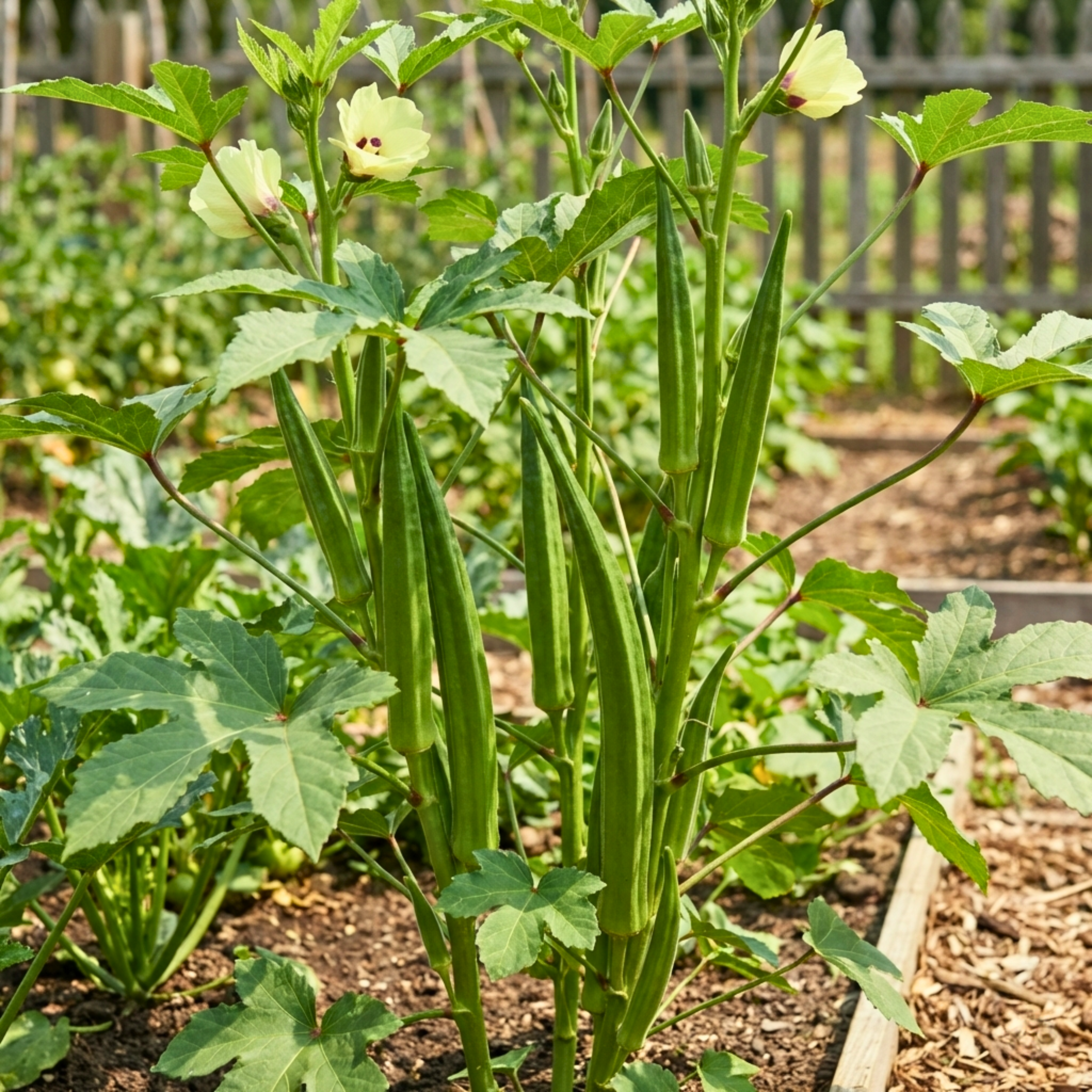 Texas Longhorn Okra Seeds – Heirloom Variety (100 Seeds)