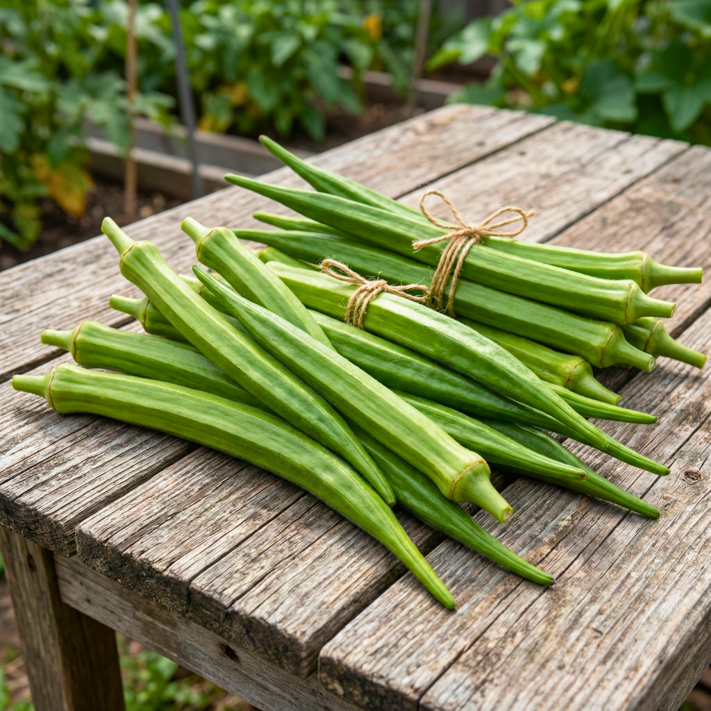 Texas Longhorn Okra Seeds – Heirloom Variety (100 Seeds)