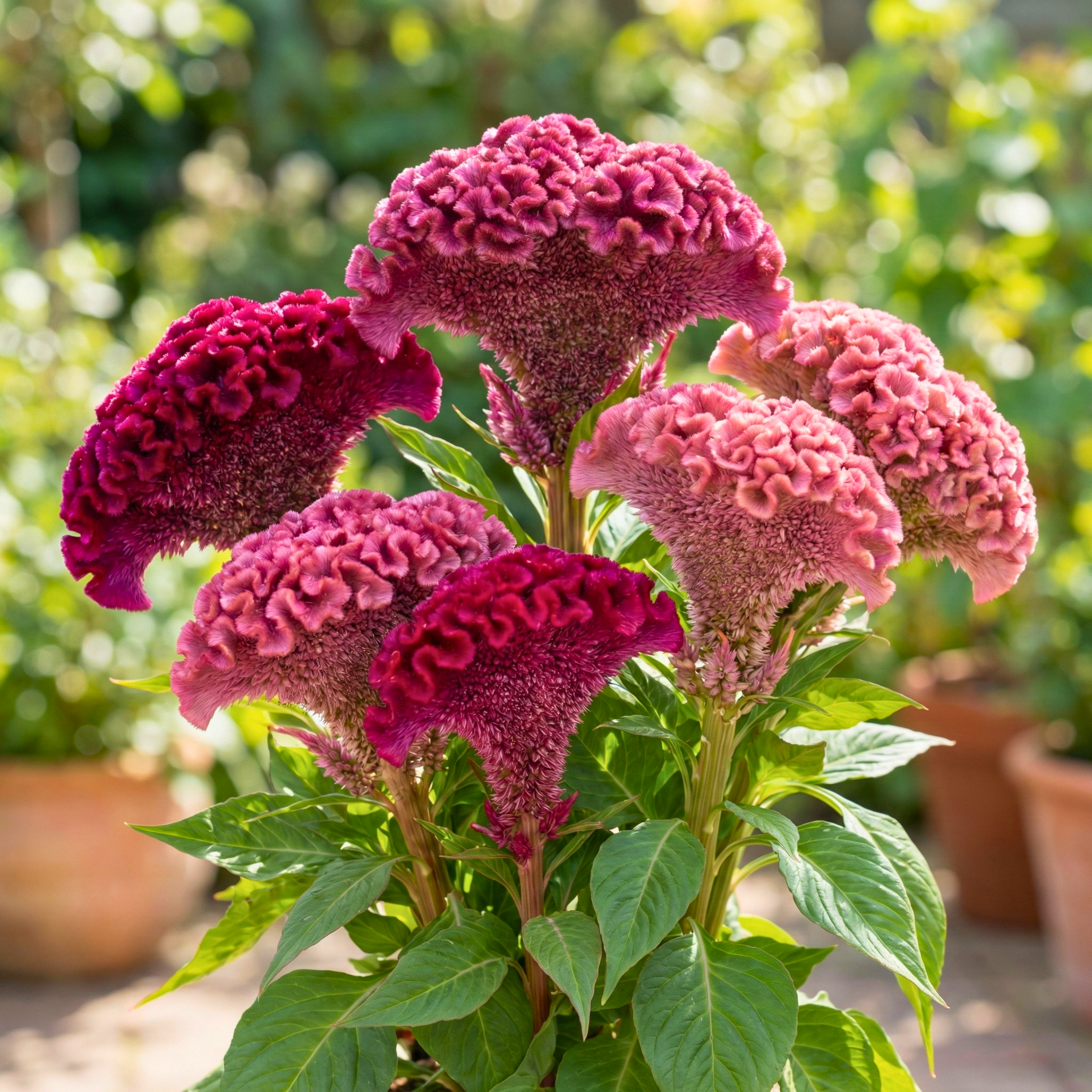 Mixed Colors Brain Celosia Seeds (Celosia cristata) – Heirloom Variety (100 Seeds)