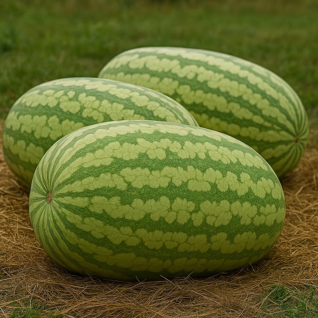 Giant Carolina Cross Watermelon Seeds – Extra-Large Heirloom Variety (10+ Seeds)