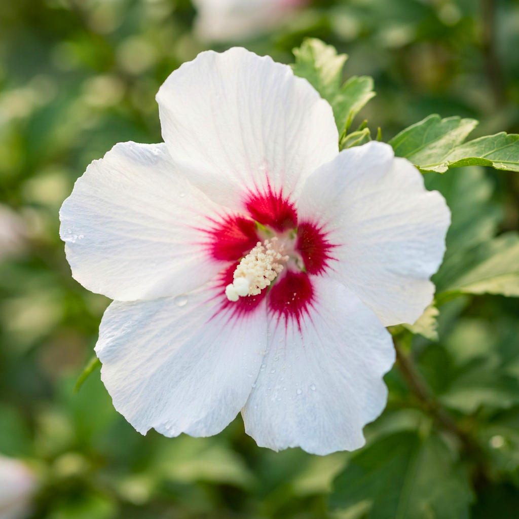 White & Hot Pink Rose of Sharon Seeds (Hibiscus Syriacus) – Hardy Perennial Shrub (50 Seeds)