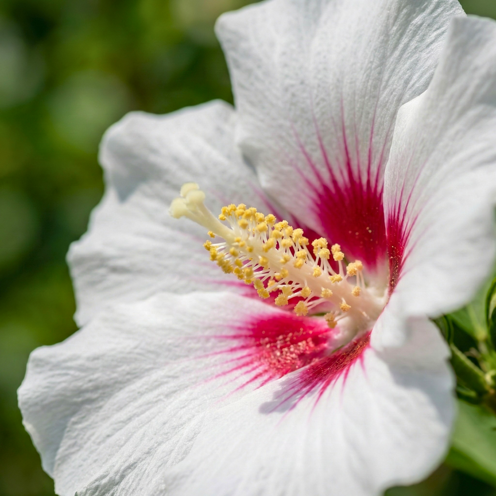 White & Hot Pink Rose of Sharon Seeds (Hibiscus Syriacus) – Hardy Perennial Shrub (50 Seeds)