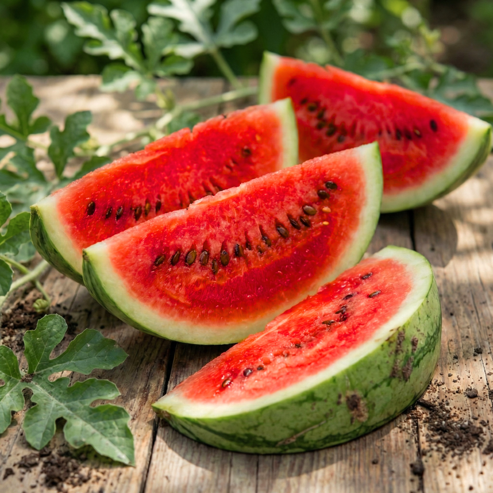 Bush Sugar Baby Watermelon Seeds – Compact Heirloom Variety (40+ Seeds)