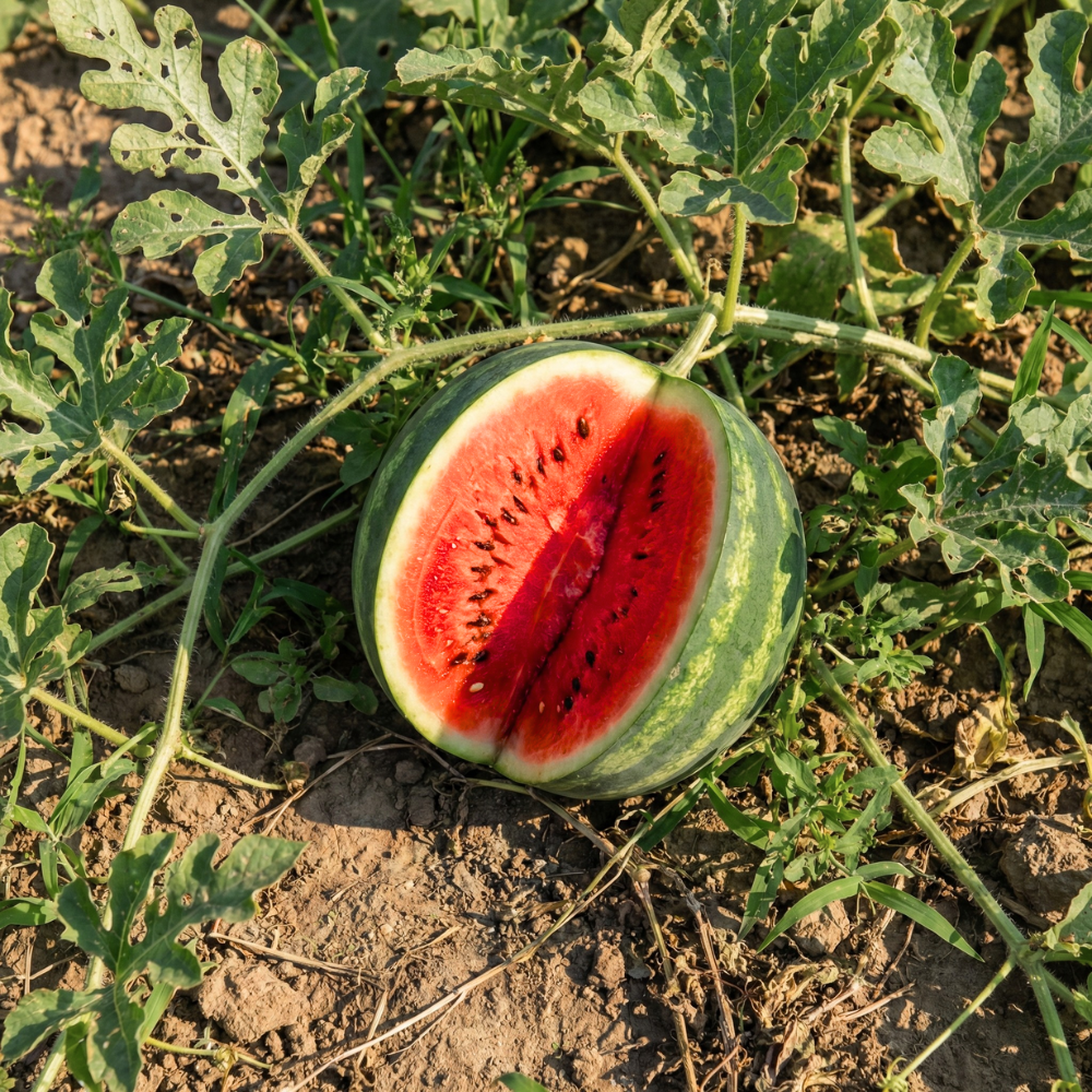 Bush Sugar Baby Watermelon Seeds – Compact Heirloom Variety (40+ Seeds)