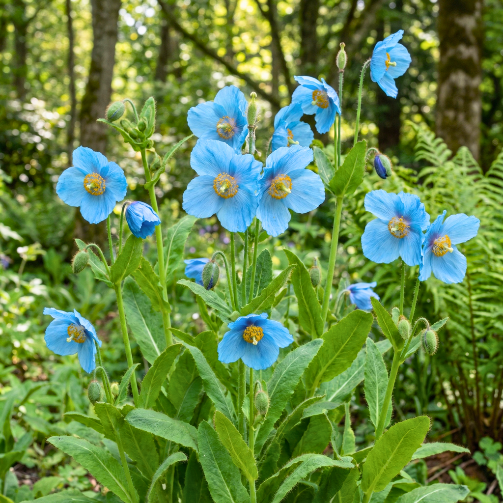Blue Himalayan Poppy Seeds (10 Seeds) – Meconopsis Betonicifolia Perennial Flower